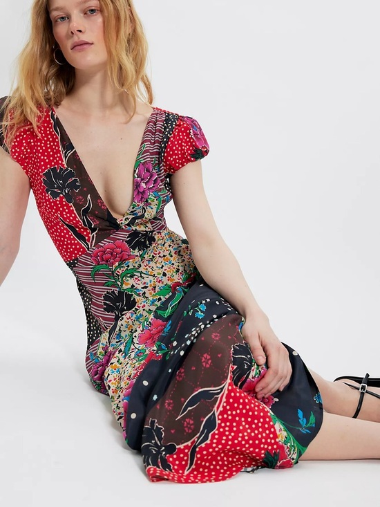 Free People Echo Chamber Midi Dress - Picture 4 of 4